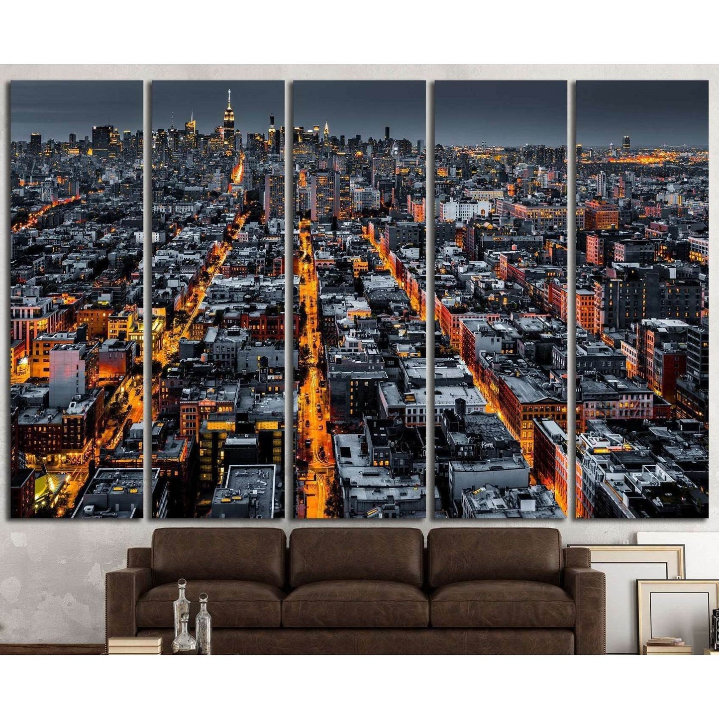 Aerial view of New York City №1119 Ready to Hang Canvas PrintCanvas art arrives ready to hang, with hanging accessories included and no additional framing required. Every canvas print is hand-crafted, made on-demand at our workshop and expertly stretched