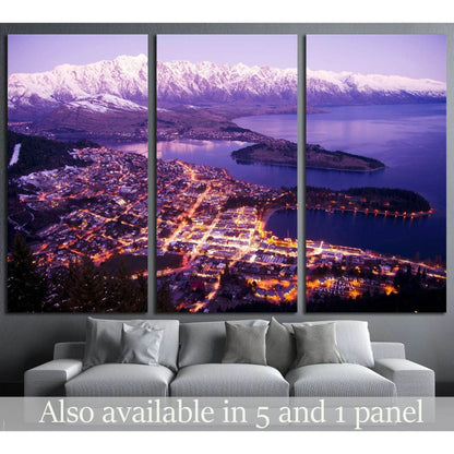 Aerial View of Queenstown with City Lights, New Zealand №2269 Ready to Hang Canvas PrintCanvas art arrives ready to hang, with hanging accessories included and no additional framing required. Every canvas print is hand-crafted, made on-demand at our works