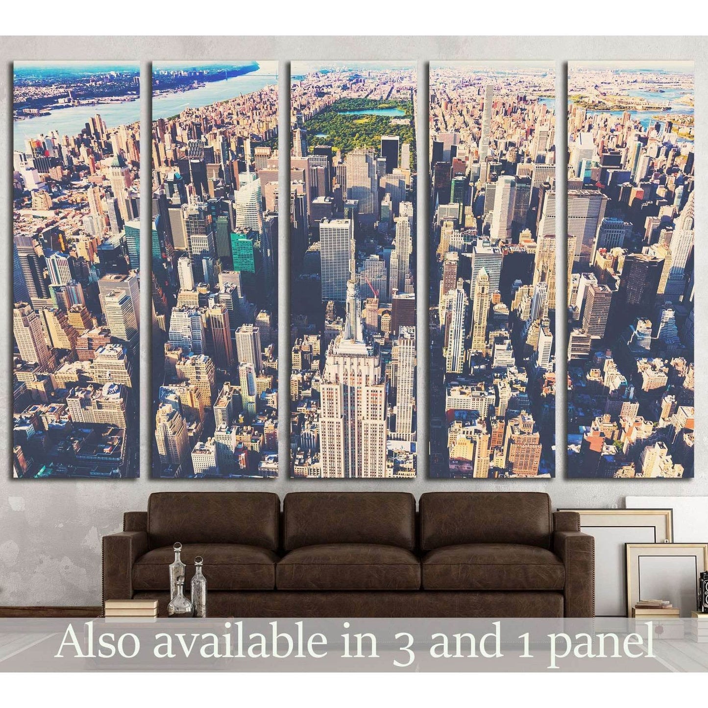 Aerial view of the skyscrapers of Midtown Manhattan New York City №2324 Ready to Hang Canvas PrintCanvas art arrives ready to hang, with hanging accessories included and no additional framing required. Every canvas print is hand-crafted, made on-demand at