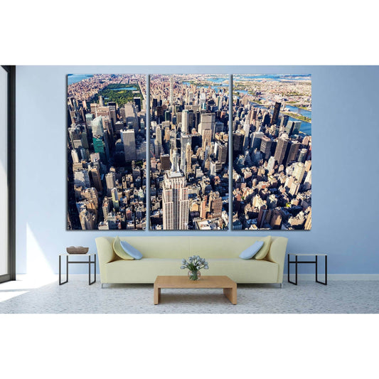 Aerial view of the skyscrapers of Midtown Manhattan New York City №2399 Ready to Hang Canvas PrintCanvas art arrives ready to hang, with hanging accessories included and no additional framing required. Every canvas print is hand-crafted, made on-demand at