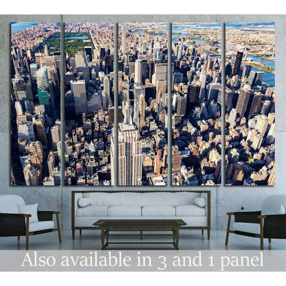 Aerial view of the skyscrapers of Midtown Manhattan New York City №2399 Ready to Hang Canvas PrintCanvas art arrives ready to hang, with hanging accessories included and no additional framing required. Every canvas print is hand-crafted, made on-demand at