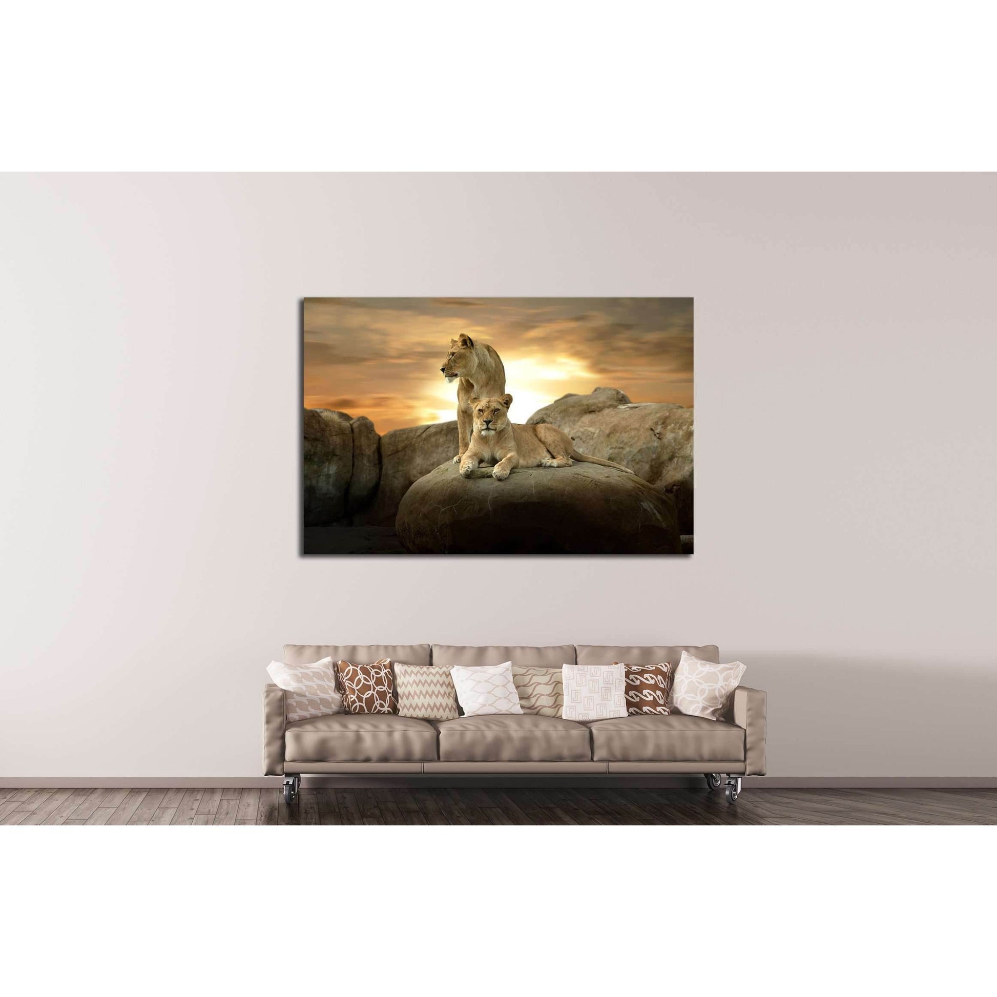 African Lion Ready to Hang Canvas PrintDecorate your walls with a stunning African Lion Canvas Art Print from the world's largest art gallery. Choose from thousands of Lion artworks with various sizing options. Choose your perfect art print to complete yo