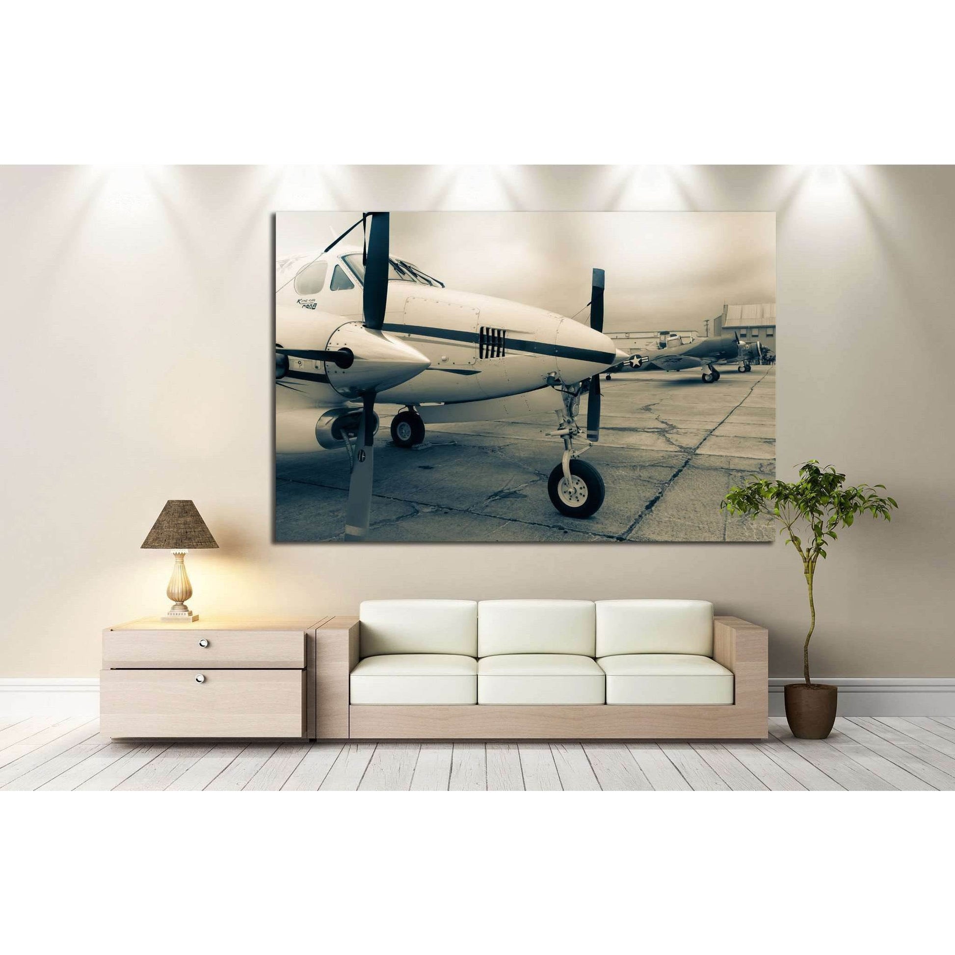 Aircraft №147 Ready to Hang Canvas PrintCanvas art arrives ready to hang, with hanging accessories included and no additional framing required. Every canvas print is hand-crafted, made on-demand at our workshop and expertly stretched around 100% North Ame