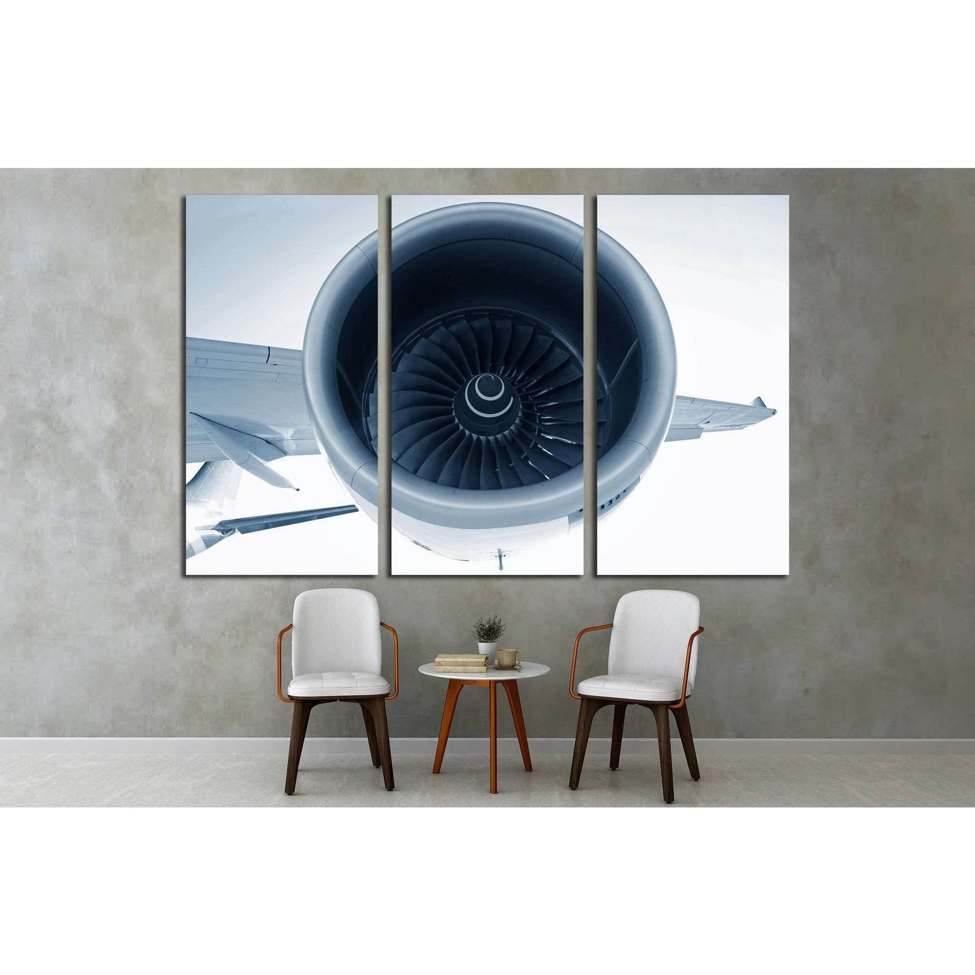 Aircraft Turbofan Jet Engine №1616 Ready to Hang Canvas PrintCanvas art arrives ready to hang, with hanging accessories included and no additional framing required. Every canvas print is hand-crafted, made on-demand at our workshop and expertly stretched