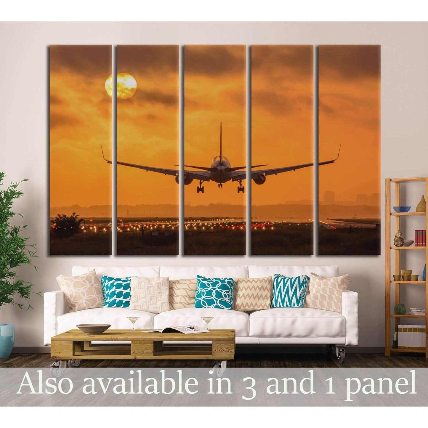 Airplane in Sunset №146 Ready to Hang Canvas PrintCanvas art arrives ready to hang, with hanging accessories included and no additional framing required. Every canvas print is hand-crafted, made on-demand at our workshop and expertly stretched around 100%