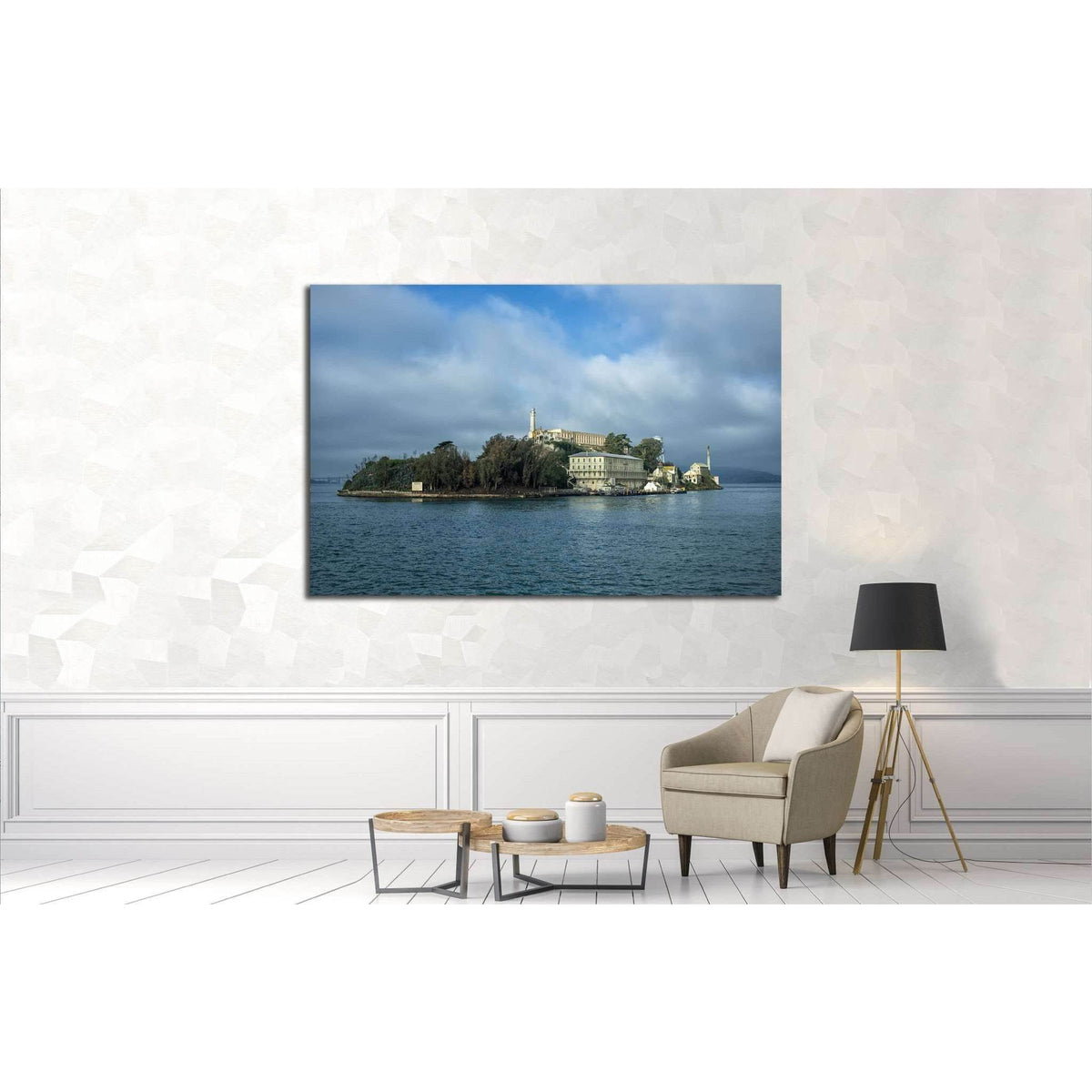 Alcatraz Island in San Francisco, USA №1945 Ready to Hang Canvas PrintCanvas art arrives ready to hang, with hanging accessories included and no additional framing required. Every canvas print is hand-crafted, made on-demand at our workshop and expertly s