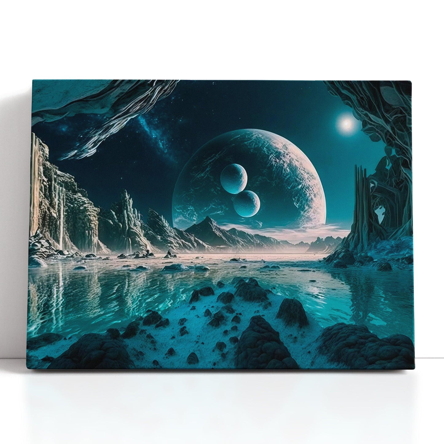 Alien Sky of the Ocean Planet - Canvas Print - Artoholica Ready to Hang Canvas Print