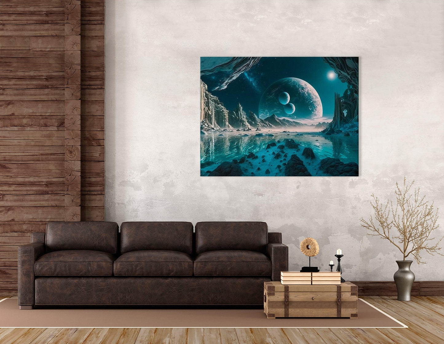 Alien Sky of the Ocean Planet - Canvas Print - Artoholica Ready to Hang Canvas Print