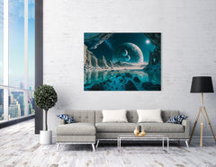 Alien Sky of the Ocean Planet - Canvas Print - Artoholica Ready to Hang Canvas Print