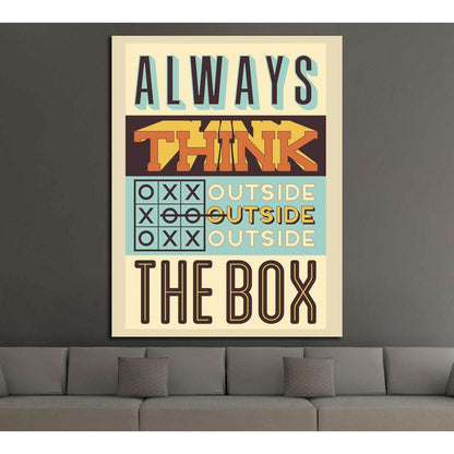 always think №4546 Ready to Hang Canvas PrintCanvas art arrives ready to hang, with hanging accessories included and no additional framing required. Every canvas print is hand-crafted, made on-demand at our workshop and expertly stretched around 100% Nort