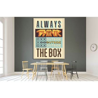 always think №4546 Ready to Hang Canvas PrintCanvas art arrives ready to hang, with hanging accessories included and no additional framing required. Every canvas print is hand-crafted, made on-demand at our workshop and expertly stretched around 100% Nort