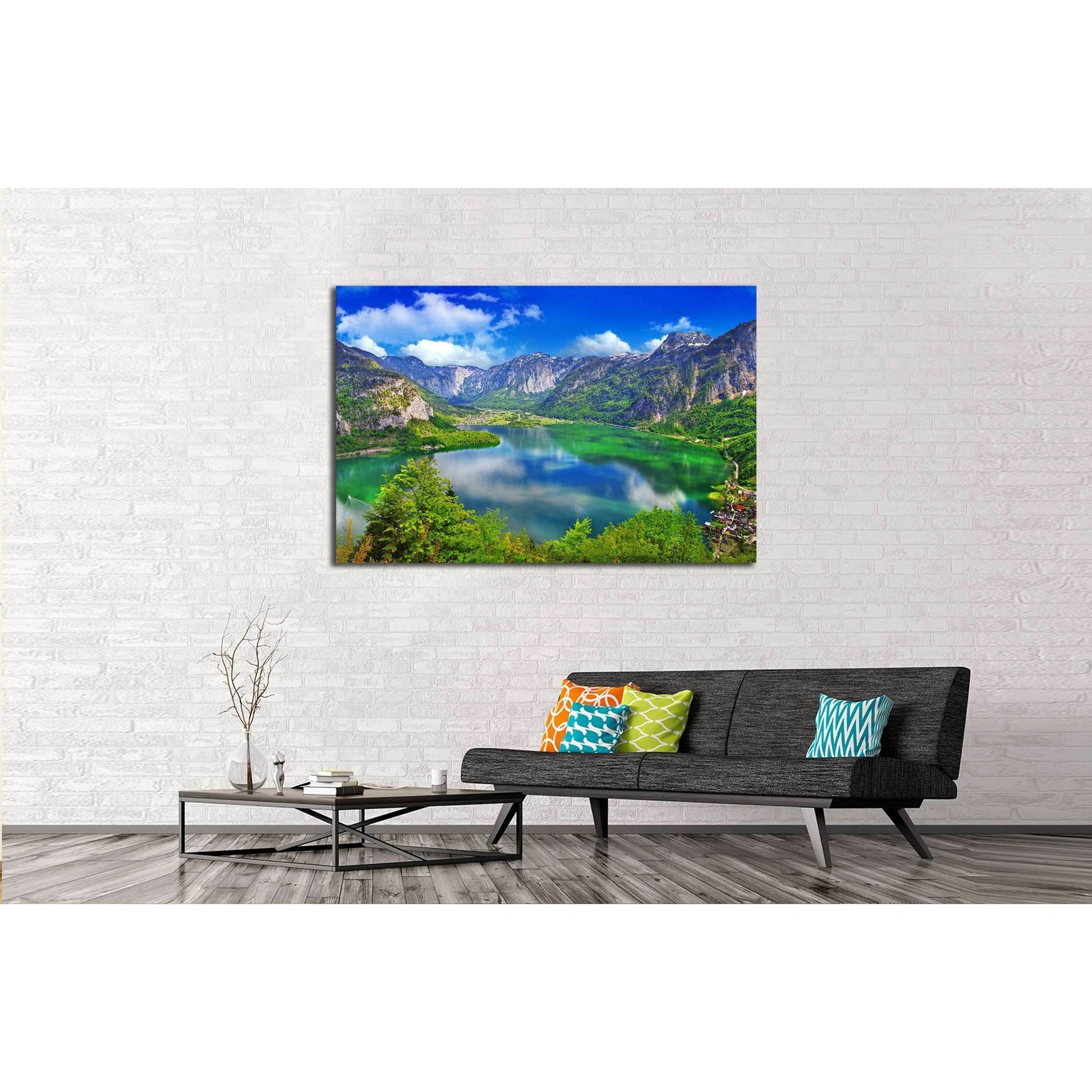 amazing Alpine lakes, Hallstatt, Austria №2696 Ready to Hang Canvas PrintCanvas art arrives ready to hang, with hanging accessories included and no additional framing required. Every canvas print is hand-crafted, made on-demand at our workshop and expertl