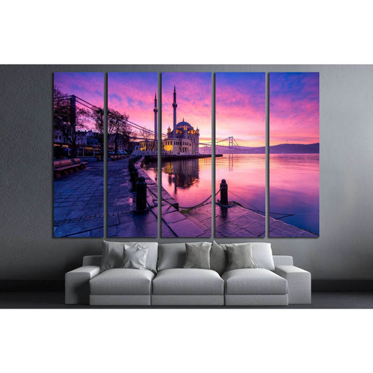 amazing sunrise at ortakoy mosque, istanbul №1302 Ready to Hang Canvas PrintCanvas art arrives ready to hang, with hanging accessories included and no additional framing required. Every canvas print is hand-crafted, made on-demand at our workshop and expe