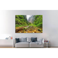 Amazing view of mountain river with crystal clear water,Zhangjiajie National Forest Park, Hunan Province, China №1991 Ready to Hang Canvas PrintCanvas art arrives ready to hang, with hanging accessories included and no additional framing required. Every c