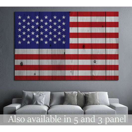 American flag №670 Ready to Hang Canvas PrintCanvas art arrives ready to hang, with hanging accessories included and no additional framing required. Every canvas print is hand-crafted, made on-demand at our workshop and expertly stretched around 100% Nort