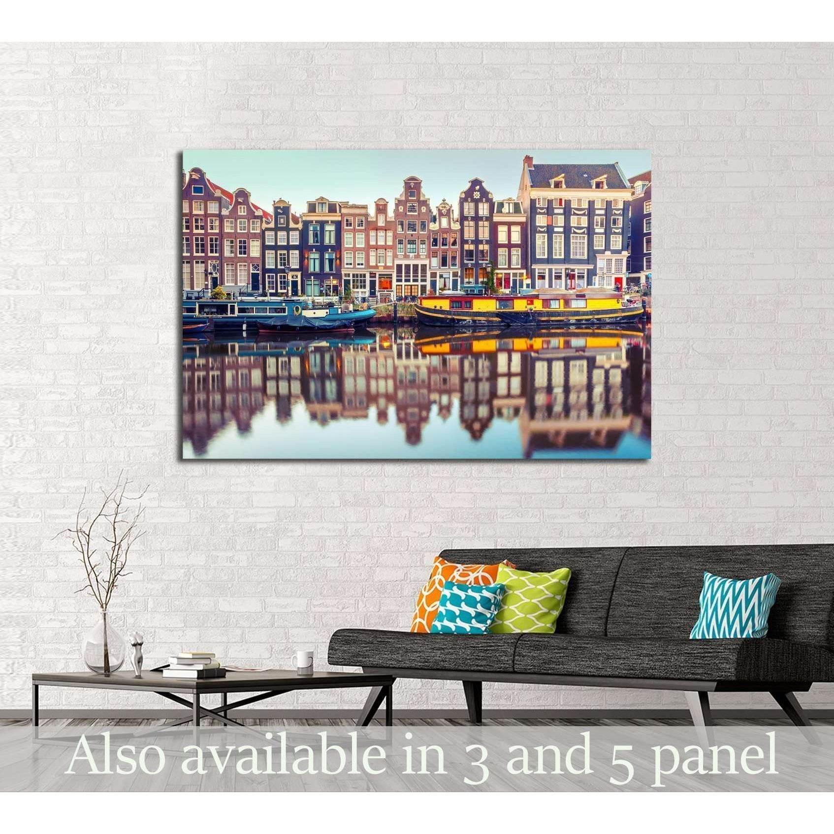 Amsterdam canal Singel.Holland, Netherlands №2409 Ready to Hang Canvas PrintCanvas art arrives ready to hang, with hanging accessories included and no additional framing required. Every canvas print is hand-crafted, made on-demand at our workshop and expe