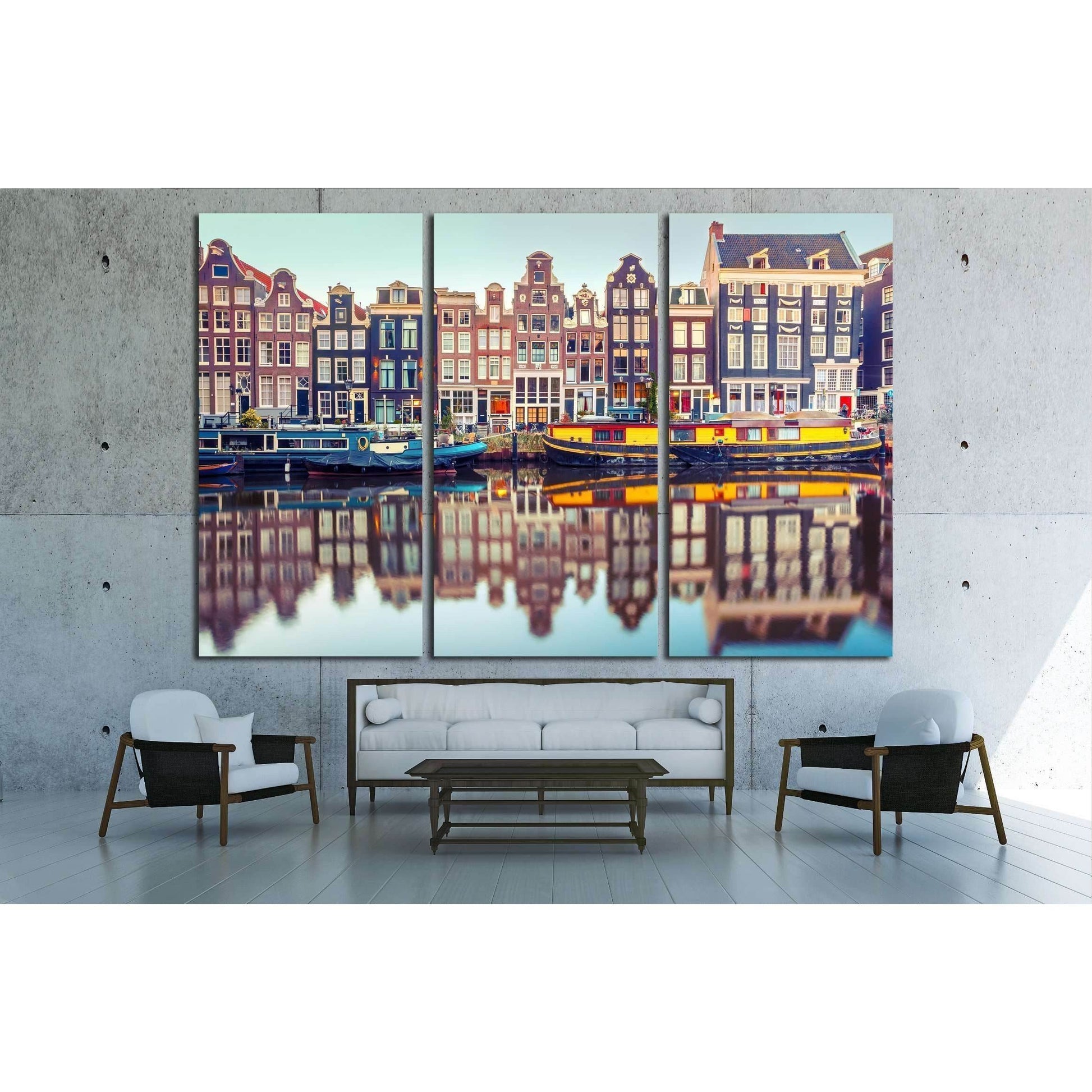 Amsterdam canal Singel.Holland, Netherlands №2409 Ready to Hang Canvas PrintCanvas art arrives ready to hang, with hanging accessories included and no additional framing required. Every canvas print is hand-crafted, made on-demand at our workshop and expe