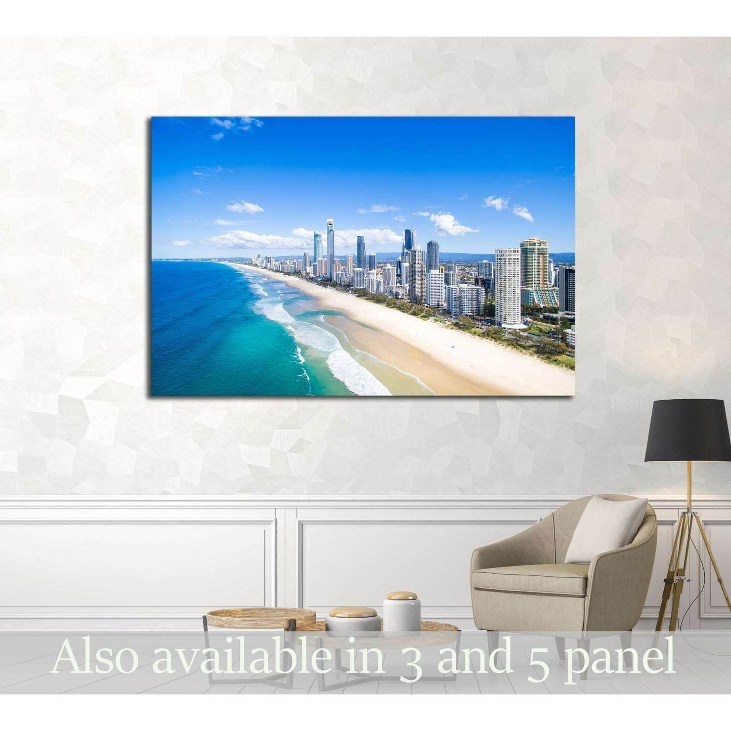 An aerial view of Surfers Paradise on the Gold Coast, Australia №2416 Ready to Hang Canvas PrintCanvas art arrives ready to hang, with hanging accessories included and no additional framing required. Every canvas print is hand-crafted, made on-demand at o