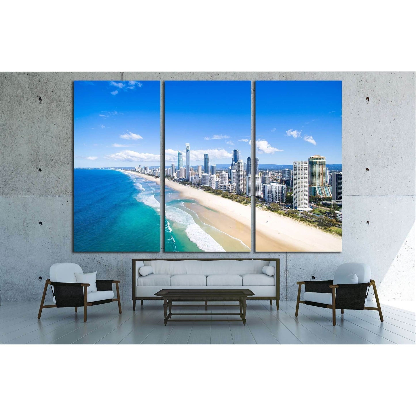 An aerial view of Surfers Paradise on the Gold Coast, Australia №2416 Ready to Hang Canvas PrintCanvas art arrives ready to hang, with hanging accessories included and no additional framing required. Every canvas print is hand-crafted, made on-demand at o