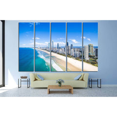 An aerial view of Surfers Paradise on the Gold Coast, Australia №2416 Ready to Hang Canvas PrintCanvas art arrives ready to hang, with hanging accessories included and no additional framing required. Every canvas print is hand-crafted, made on-demand at o