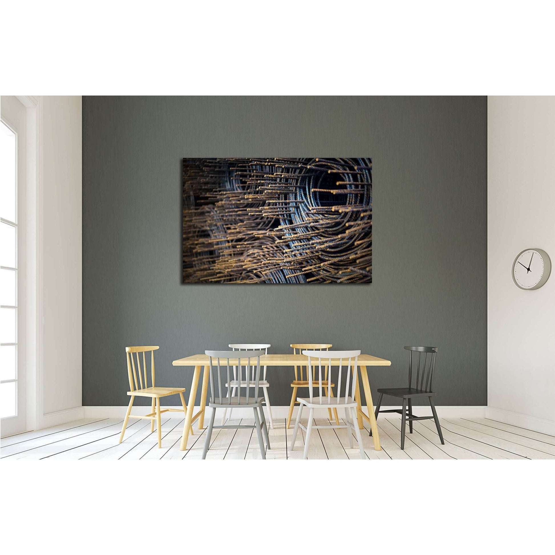 An Steel Bar rusty with Soft light №3241 Ready to Hang Canvas PrintCanvas art arrives ready to hang, with hanging accessories included and no additional framing required. Every canvas print is hand-crafted, made on-demand at our workshop and expertly stre