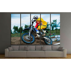 An unidentified rider participates in the World Endurocross Championship №2478 Ready to Hang Canvas PrintCanvas art arrives ready to hang, with hanging accessories included and no additional framing required. Every canvas print is hand-crafted, made on-de