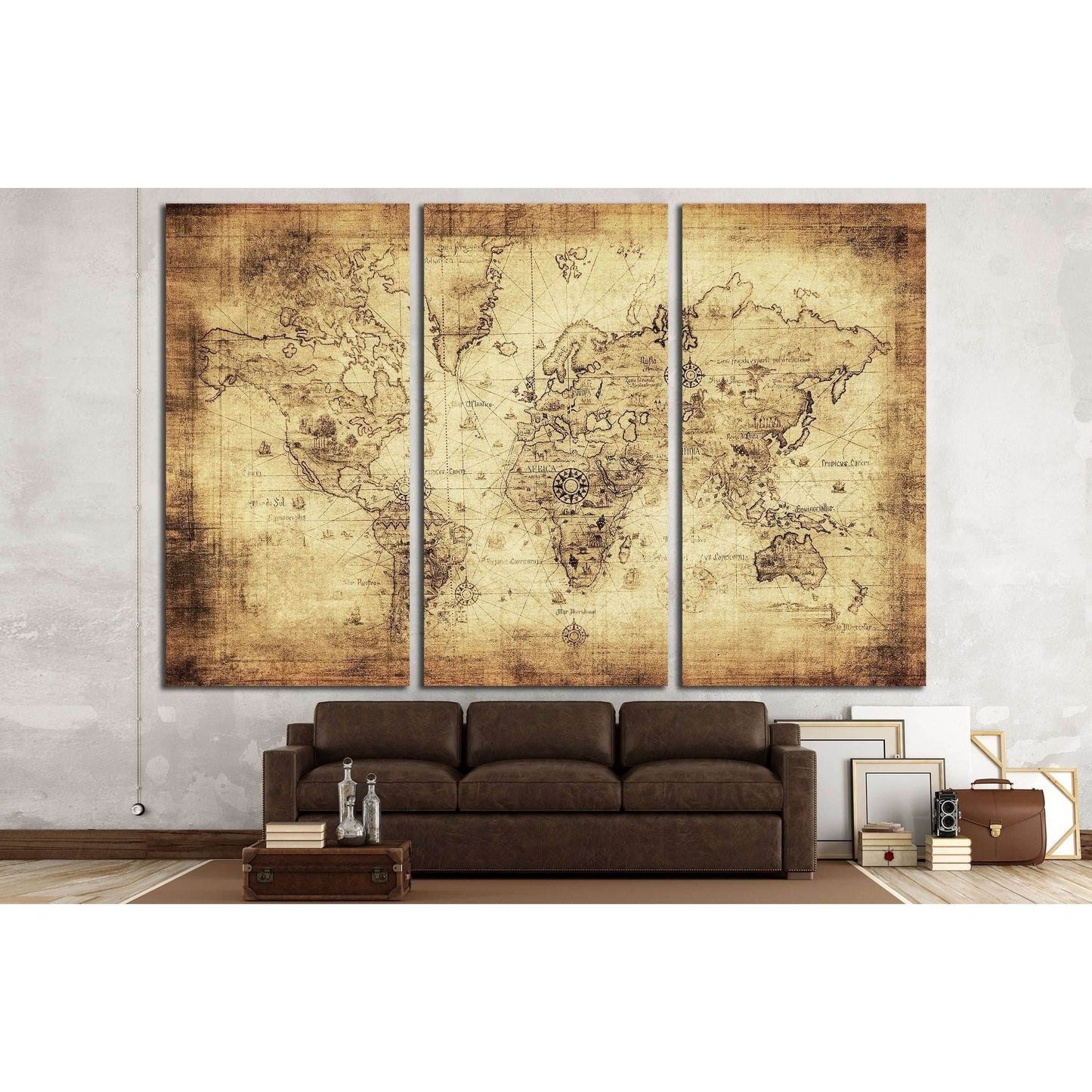 Ancient World Map Canvas ArtworkDecorate your walls with a stunning Ancient Map Canvas Art Print from the world's largest art gallery. Choose from thousands of World Map artworks with various sizing options. Choose your perfect art print to complete your