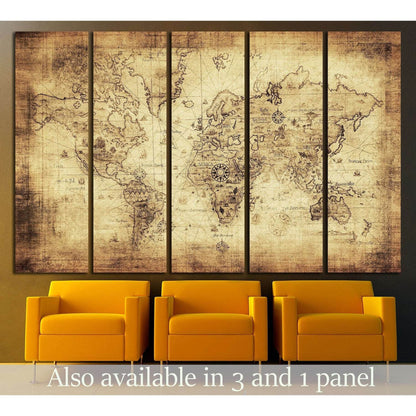 Ancient World Map Canvas ArtworkDecorate your walls with a stunning Ancient Map Canvas Art Print from the world's largest art gallery. Choose from thousands of World Map artworks with various sizing options. Choose your perfect art print to complete your