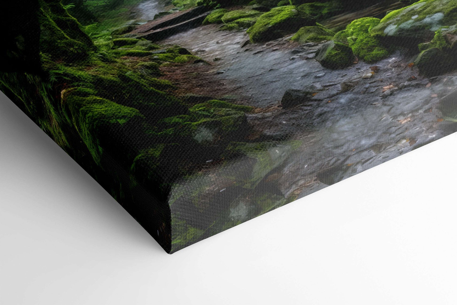 Ancient Stone Bridge in Thick Forest - Canvas Print - Artoholica Ready to Hang Canvas Print