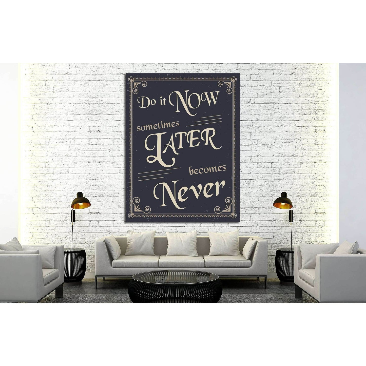 Art canvas in vintage style №4514 Ready to Hang Canvas PrintCanvas art arrives ready to hang, with hanging accessories included and no additional framing required. Every canvas print is hand-crafted, made on-demand at our workshop and expertly stretched a