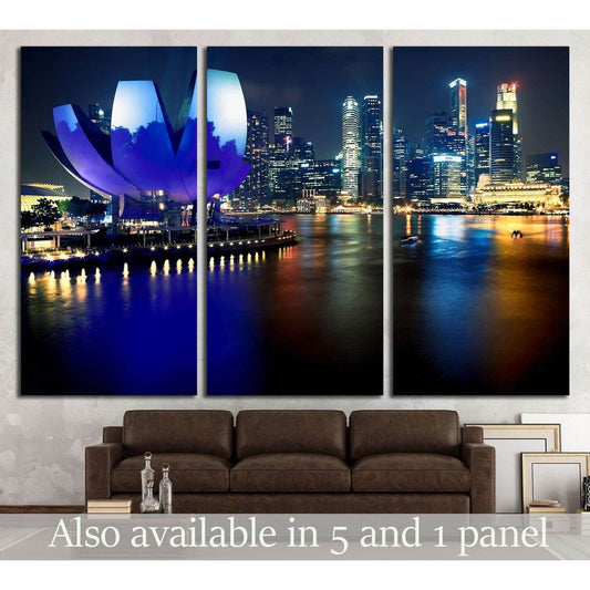 Art Science Museum in Singapore. Attractions at Marina Bay Sands №2272 Ready to Hang Canvas PrintCanvas art arrives ready to hang, with hanging accessories included and no additional framing required. Every canvas print is hand-crafted, made on-demand at