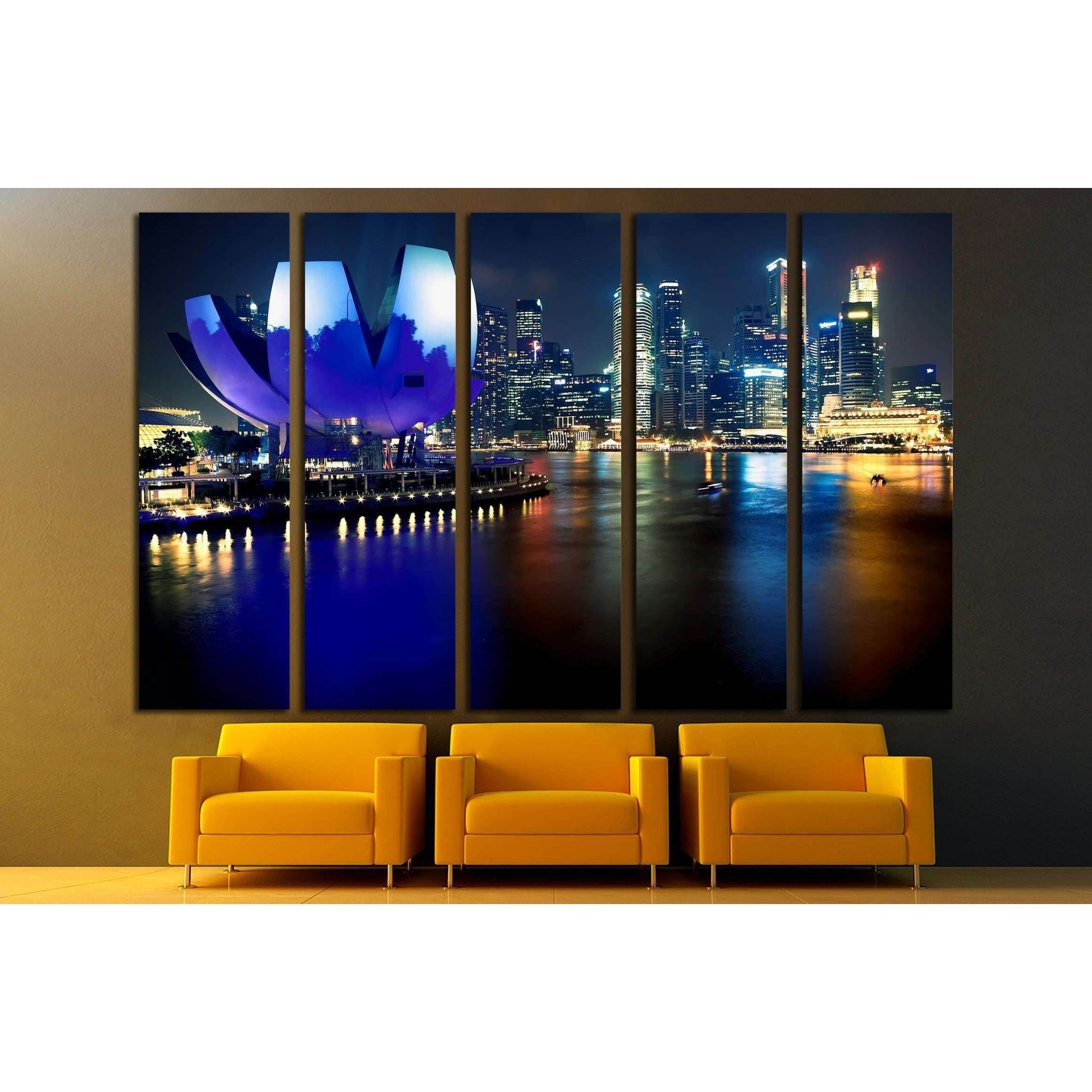 Art Science Museum in Singapore. Attractions at Marina Bay Sands №2272 Ready to Hang Canvas PrintCanvas art arrives ready to hang, with hanging accessories included and no additional framing required. Every canvas print is hand-crafted, made on-demand at