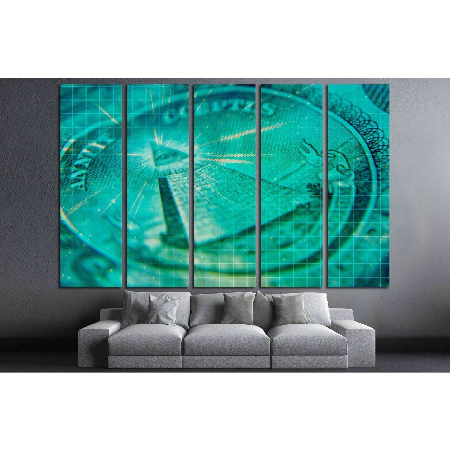 Artistic Grunge Money №1612 Ready to Hang Canvas PrintCanvas art arrives ready to hang, with hanging accessories included and no additional framing required. Every canvas print is hand-crafted, made on-demand at our workshop and expertly stretched around