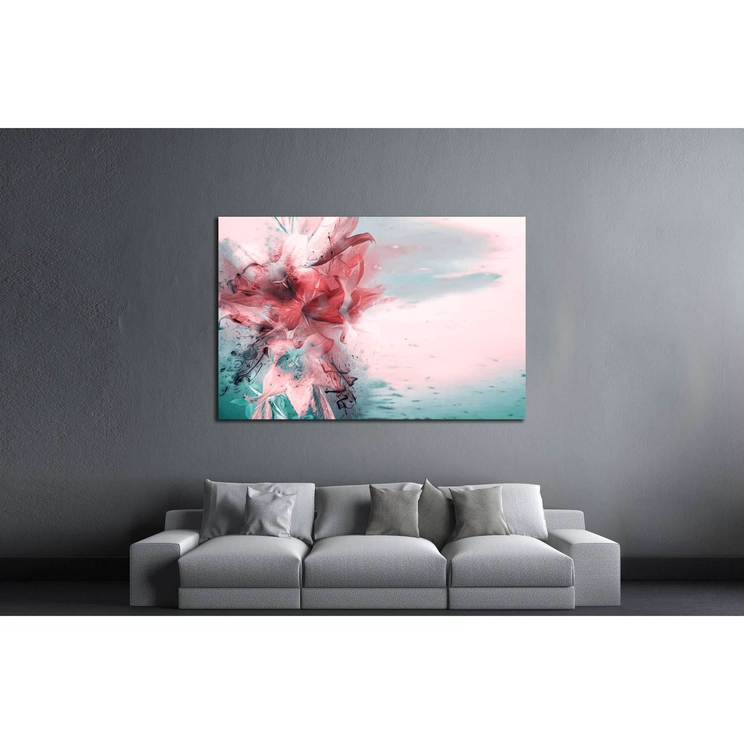 Artistic Lilies Bouquet. Raster Illustration. №2564 Ready to Hang Canvas PrintCanvas art arrives ready to hang, with hanging accessories included and no additional framing required. Every canvas print is hand-crafted, made on-demand at our workshop and ex