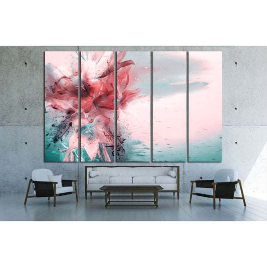 Artistic Lilies Bouquet. Raster Illustration. №2564 Ready to Hang Canvas PrintCanvas art arrives ready to hang, with hanging accessories included and no additional framing required. Every canvas print is hand-crafted, made on-demand at our workshop and ex