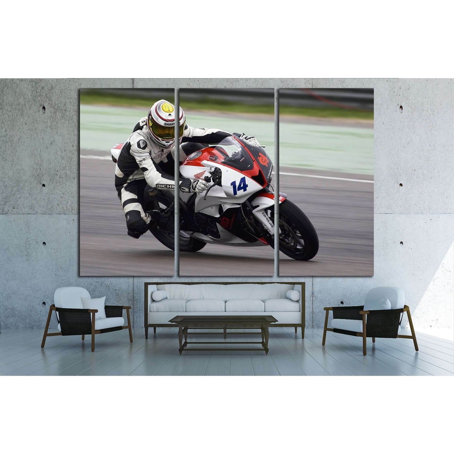 ASSEN - Frank Brouwer participates in the ONK Supersport at the Rizla Racing Assen, Netherland №2472 Ready to Hang Canvas PrintCanvas art arrives ready to hang, with hanging accessories included and no additional framing required. Every canvas print is ha