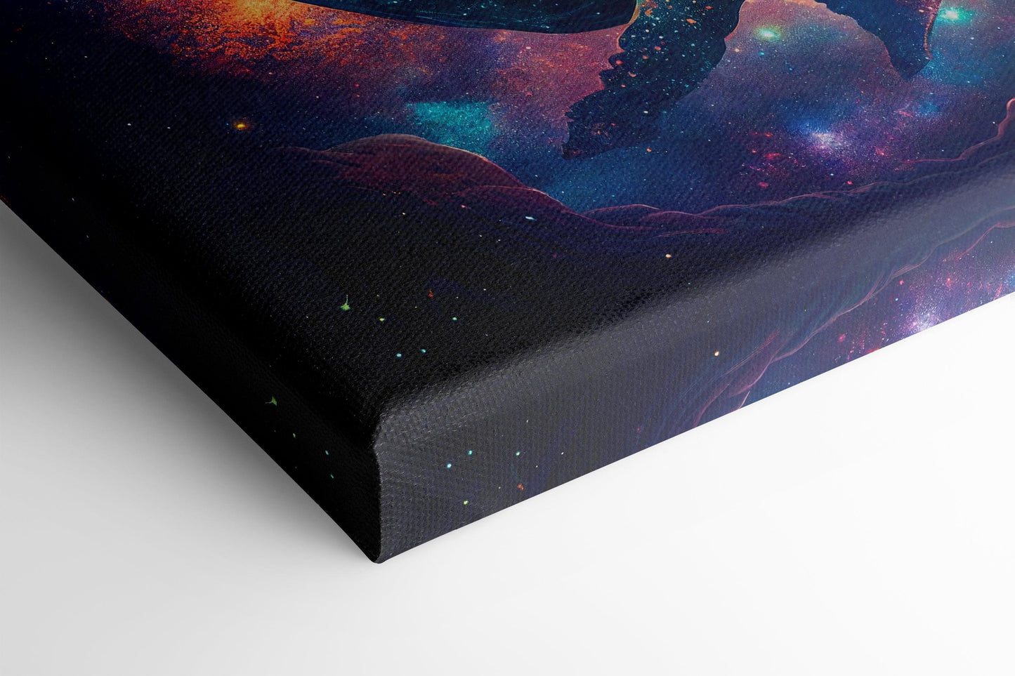 Astro Whale in the Open Space - Canvas Print - Artoholica Ready to Hang Canvas Print