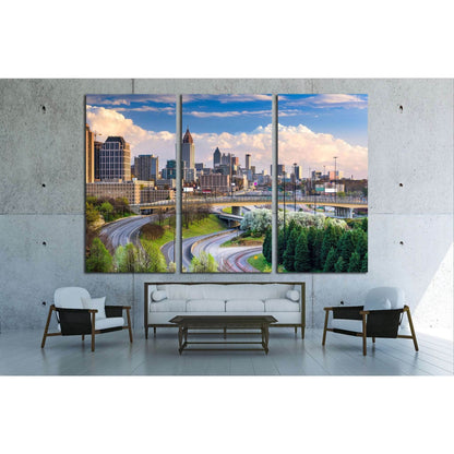 Atlanta, Georgia, USA downtown skyline №1648 Ready to Hang Canvas PrintCanvas art arrives ready to hang, with hanging accessories included and no additional framing required. Every canvas print is hand-crafted, made on-demand at our workshop and expertly