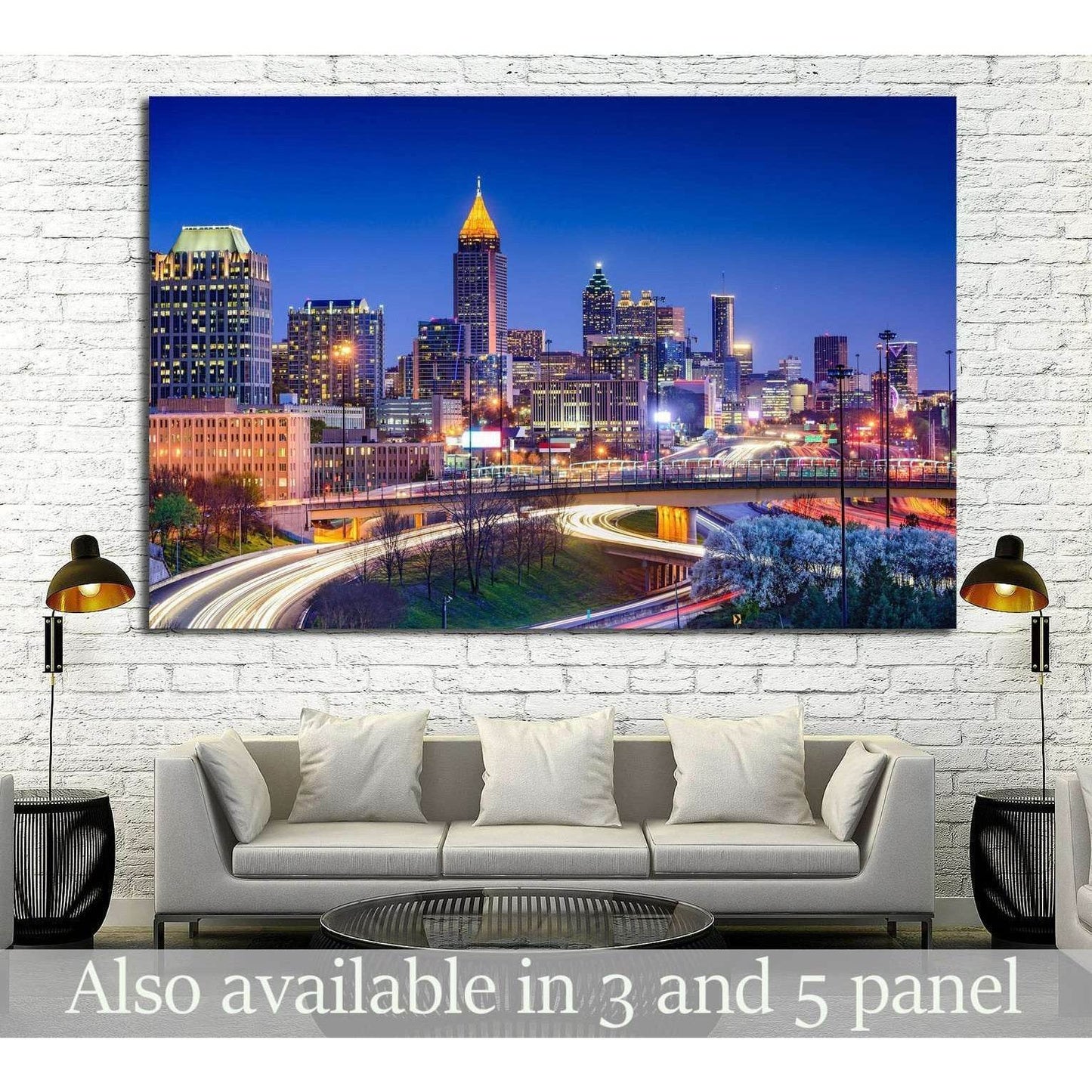 Atlanta, Georgia, USA downtown skyline №1775 Ready to Hang Canvas PrintCanvas art arrives ready to hang, with hanging accessories included and no additional framing required. Every canvas print is hand-crafted, made on-demand at our workshop and expertly