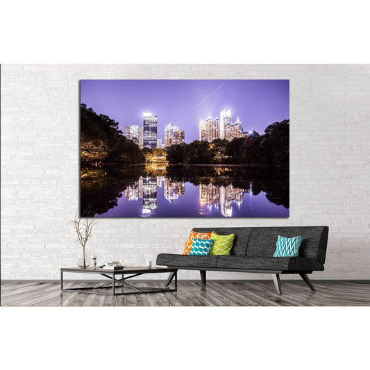 Atlanta №1743 Ready to Hang Canvas PrintCanvas art arrives ready to hang, with hanging accessories included and no additional framing required. Every canvas print is hand-crafted, made on-demand at our workshop and expertly stretched around 100% North Ame