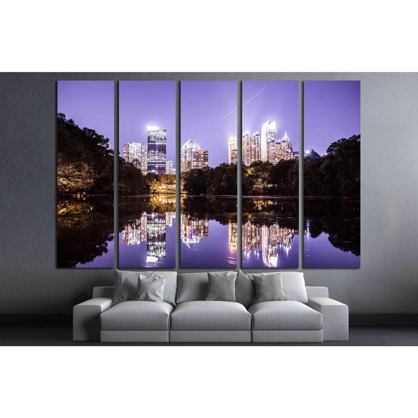 Atlanta №1743 Ready to Hang Canvas PrintCanvas art arrives ready to hang, with hanging accessories included and no additional framing required. Every canvas print is hand-crafted, made on-demand at our workshop and expertly stretched around 100% North Ame