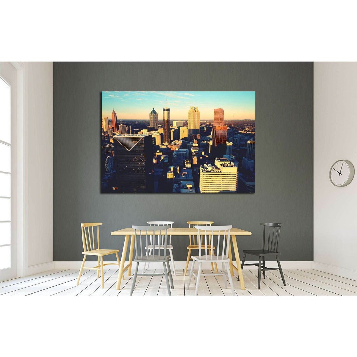 Atlanta's southern core №1761 Ready to Hang Canvas PrintCanvas art arrives ready to hang, with hanging accessories included and no additional framing required. Every canvas print is hand-crafted, made on-demand at our workshop and expertly stretched aroun