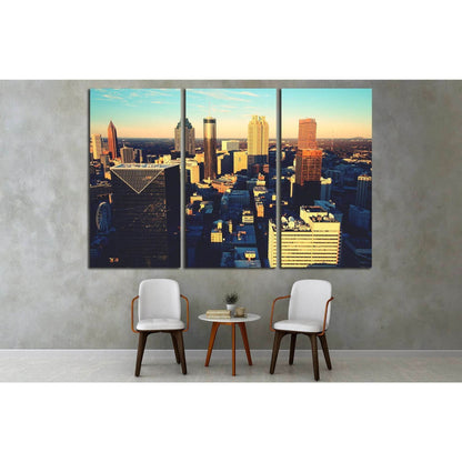 Atlanta's southern core №1761 Ready to Hang Canvas PrintCanvas art arrives ready to hang, with hanging accessories included and no additional framing required. Every canvas print is hand-crafted, made on-demand at our workshop and expertly stretched aroun