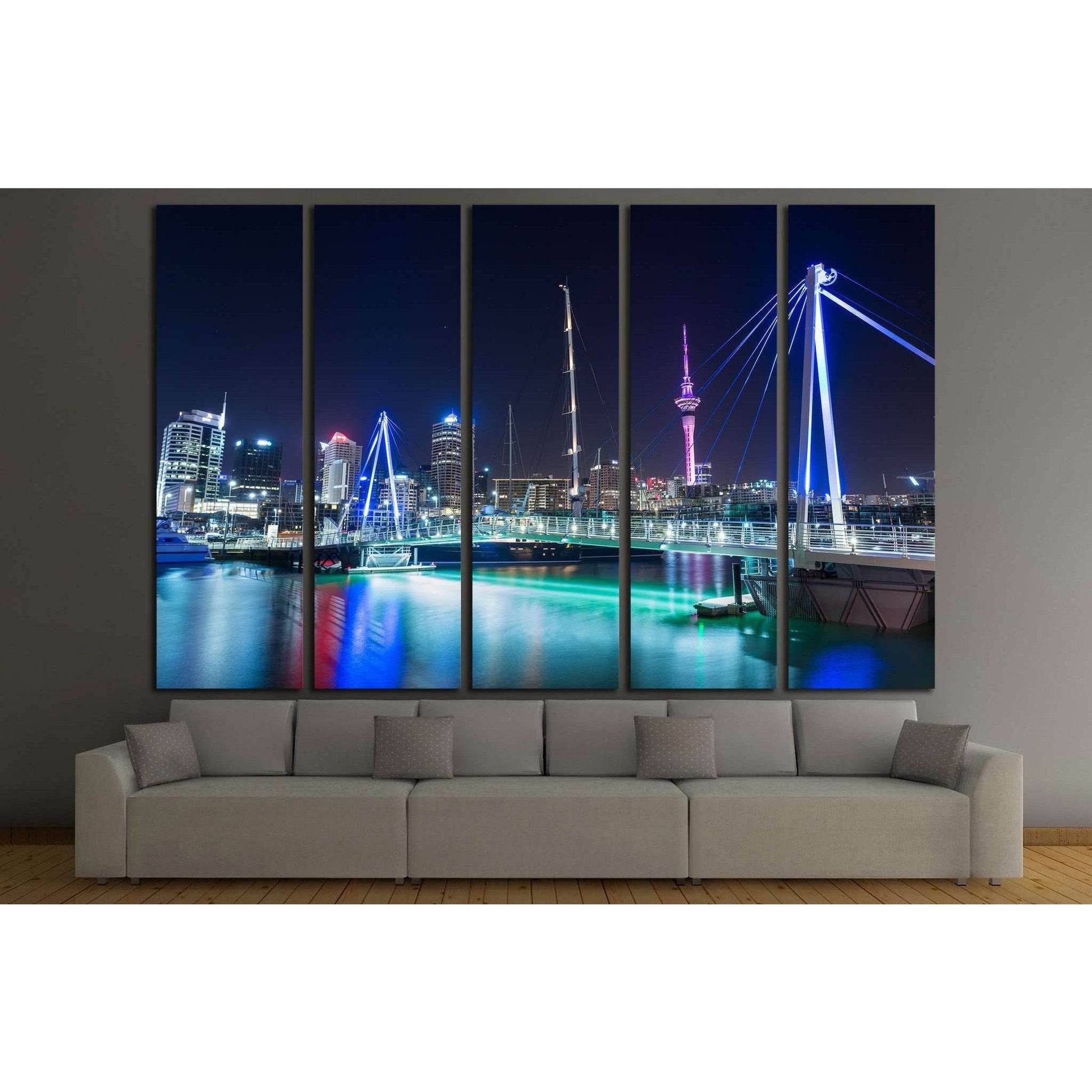 Auckland City and Sky Tower at Night, Auckland, New Zealand №1639 Ready to Hang Canvas PrintCanvas art arrives ready to hang, with hanging accessories included and no additional framing required. Every canvas print is hand-crafted, made on-demand at our w