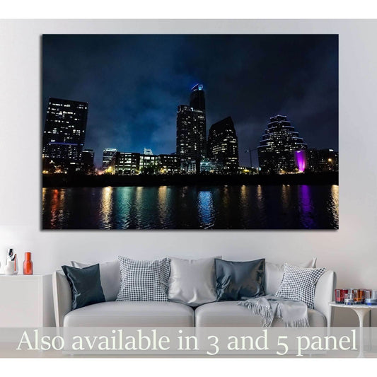 Austin, Texas №1038 Ready to Hang Canvas PrintCanvas art arrives ready to hang, with hanging accessories included and no additional framing required. Every canvas print is hand-crafted, made on-demand at our workshop and expertly stretched around 100% Nor