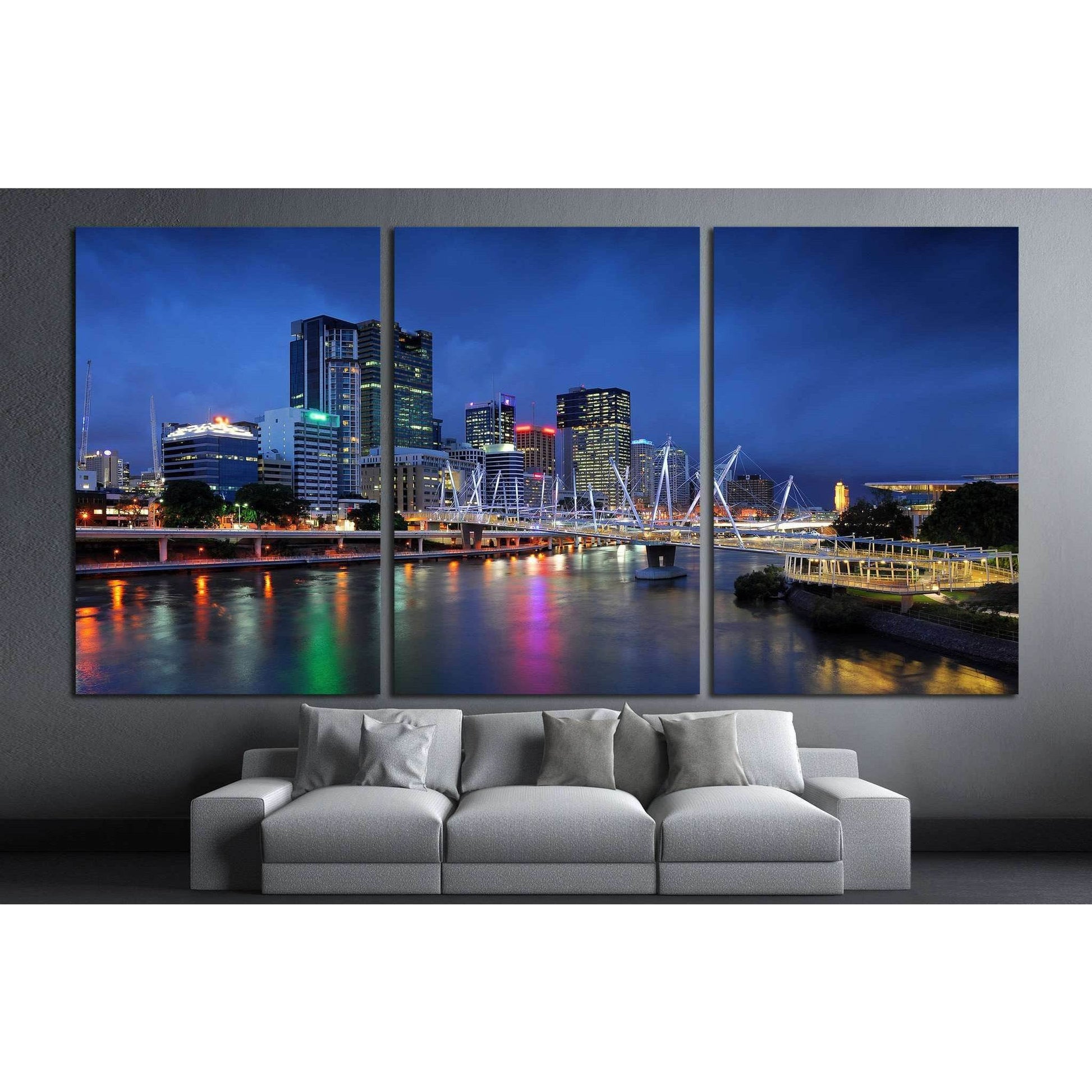 Australia Architectures, Kurilpa Bridge №1190 Ready to Hang Canvas PrintCanvas art arrives ready to hang, with hanging accessories included and no additional framing required. Every canvas print is hand-crafted, made on-demand at our workshop and expertly