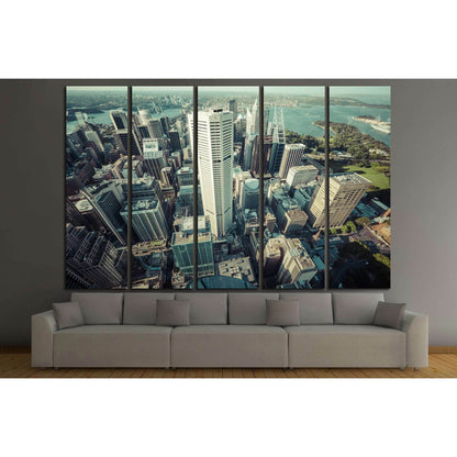 AUSTRALIA, Skyline of Sydney with city central business district №2185 Ready to Hang Canvas PrintCanvas art arrives ready to hang, with hanging accessories included and no additional framing required. Every canvas print is hand-crafted, made on-demand at