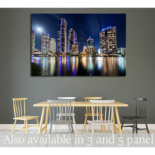 australian modern city at night (gold coast) queensland №2235 Ready to Hang Canvas PrintCanvas art arrives ready to hang, with hanging accessories included and no additional framing required. Every canvas print is hand-crafted, made on-demand at our works