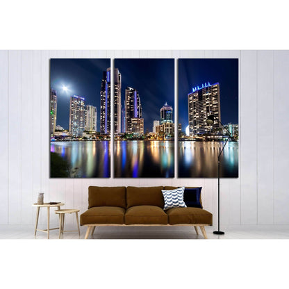 australian modern city at night (gold coast) queensland №2235 Ready to Hang Canvas PrintCanvas art arrives ready to hang, with hanging accessories included and no additional framing required. Every canvas print is hand-crafted, made on-demand at our works