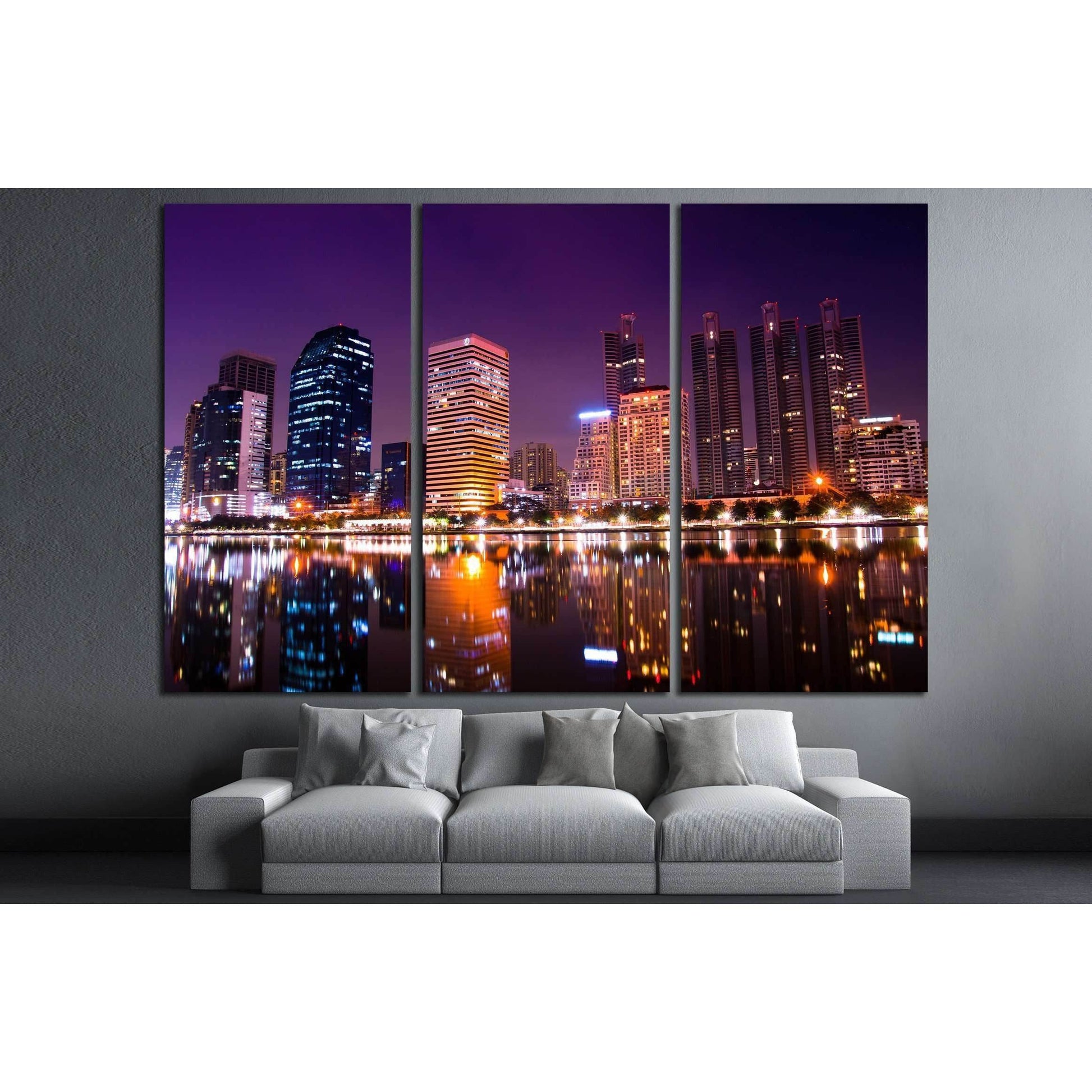 australian modern city at night (gold coast) queensland №2236 Ready to Hang Canvas PrintCanvas art arrives ready to hang, with hanging accessories included and no additional framing required. Every canvas print is hand-crafted, made on-demand at our works